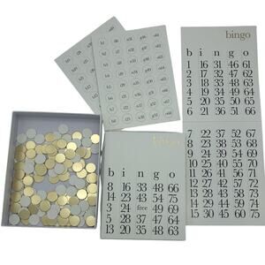 West Emory Bingo Board Game Set for 8 Players Ages 8+ Opened Barely Used